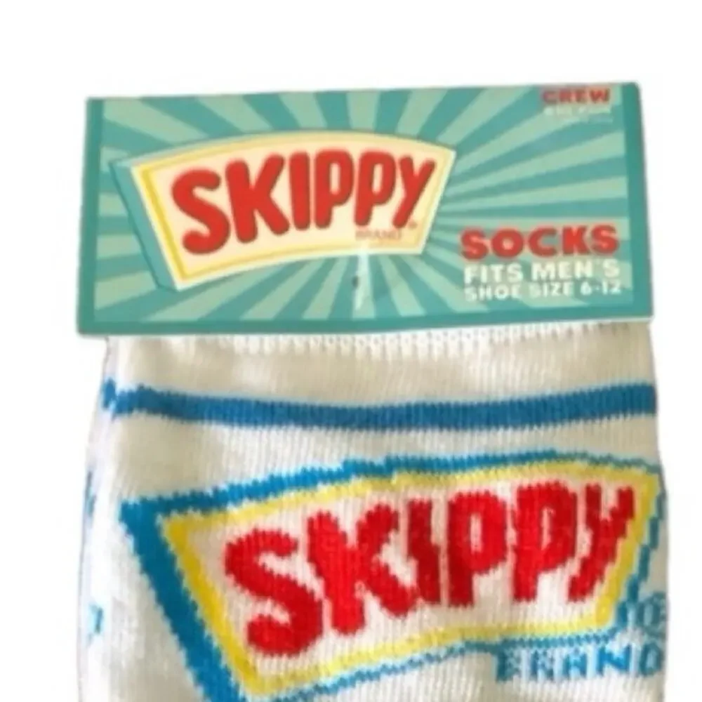 Skippy Peanut Butter Novelty Crew Socks